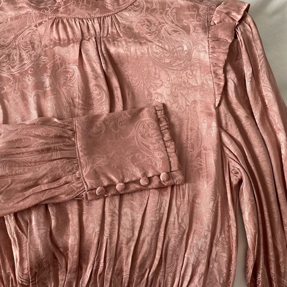 Blush long sleeve mini skirt from Vici